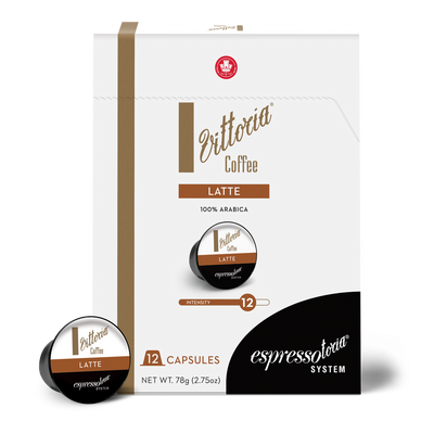 Vittoria Coffee Latte Coffee Capsules - Espressotoria® System