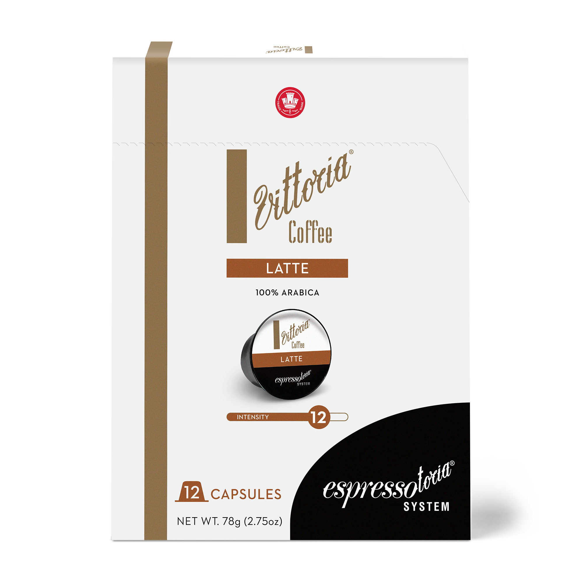 Vittoria Coffee Latte Coffee Capsules Espressotoria® System