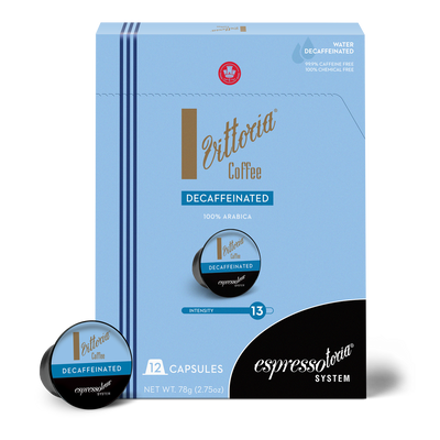 Vittoria Coffee Decaffeinated Coffee Capsules - Espressotoria® System