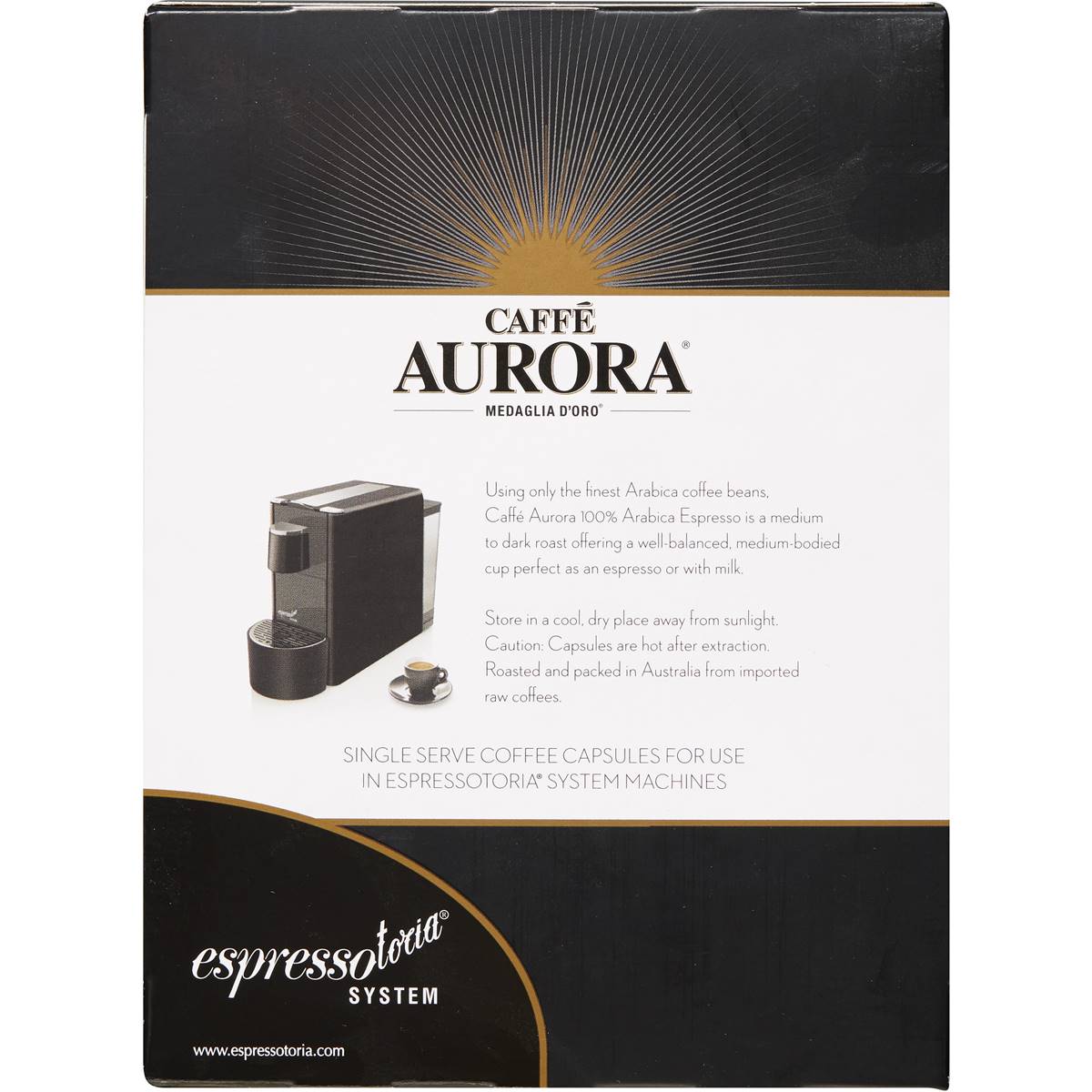 Caffe Aurora Espresso Coffee Capsules