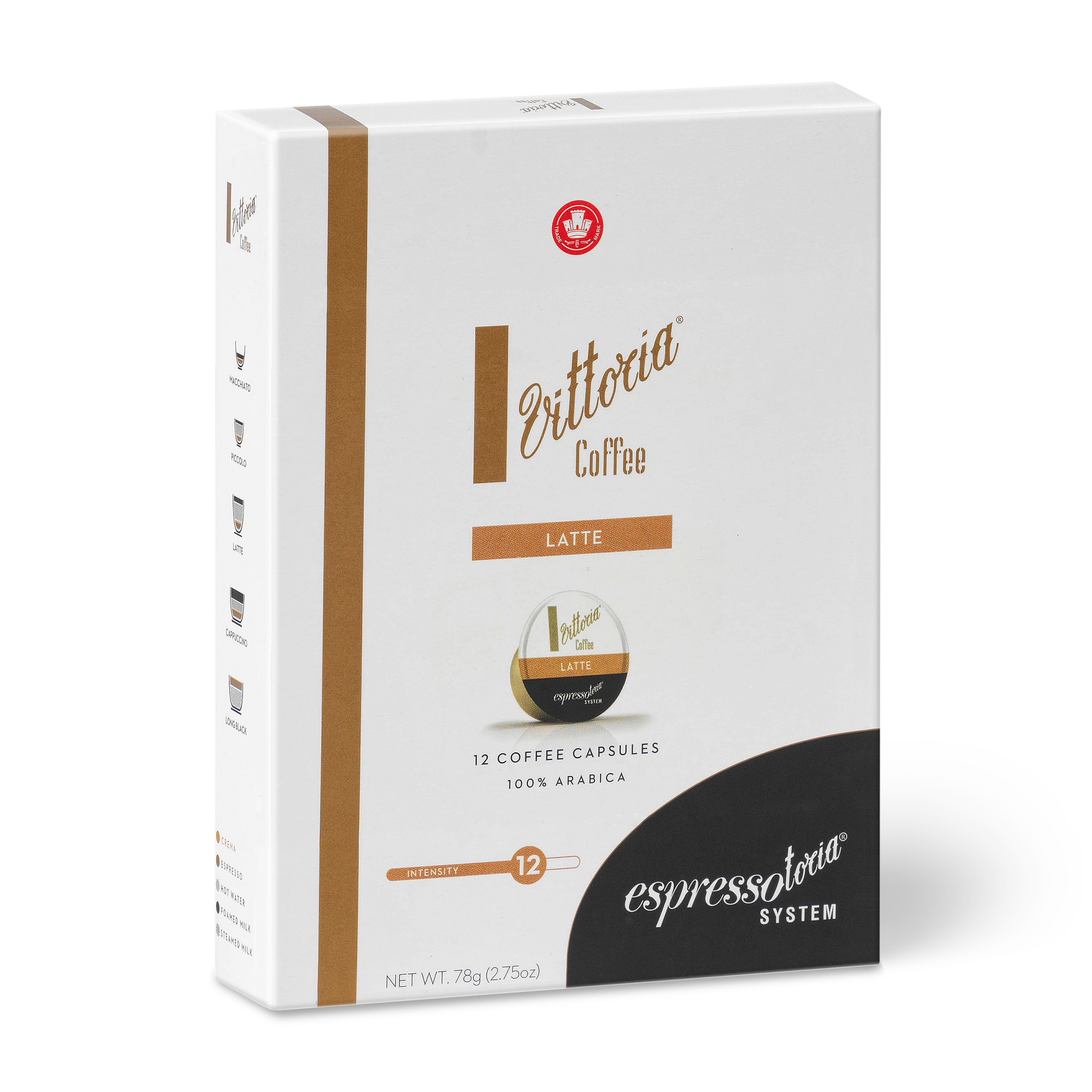 Vittoria Coffee Latte Coffee Capsules